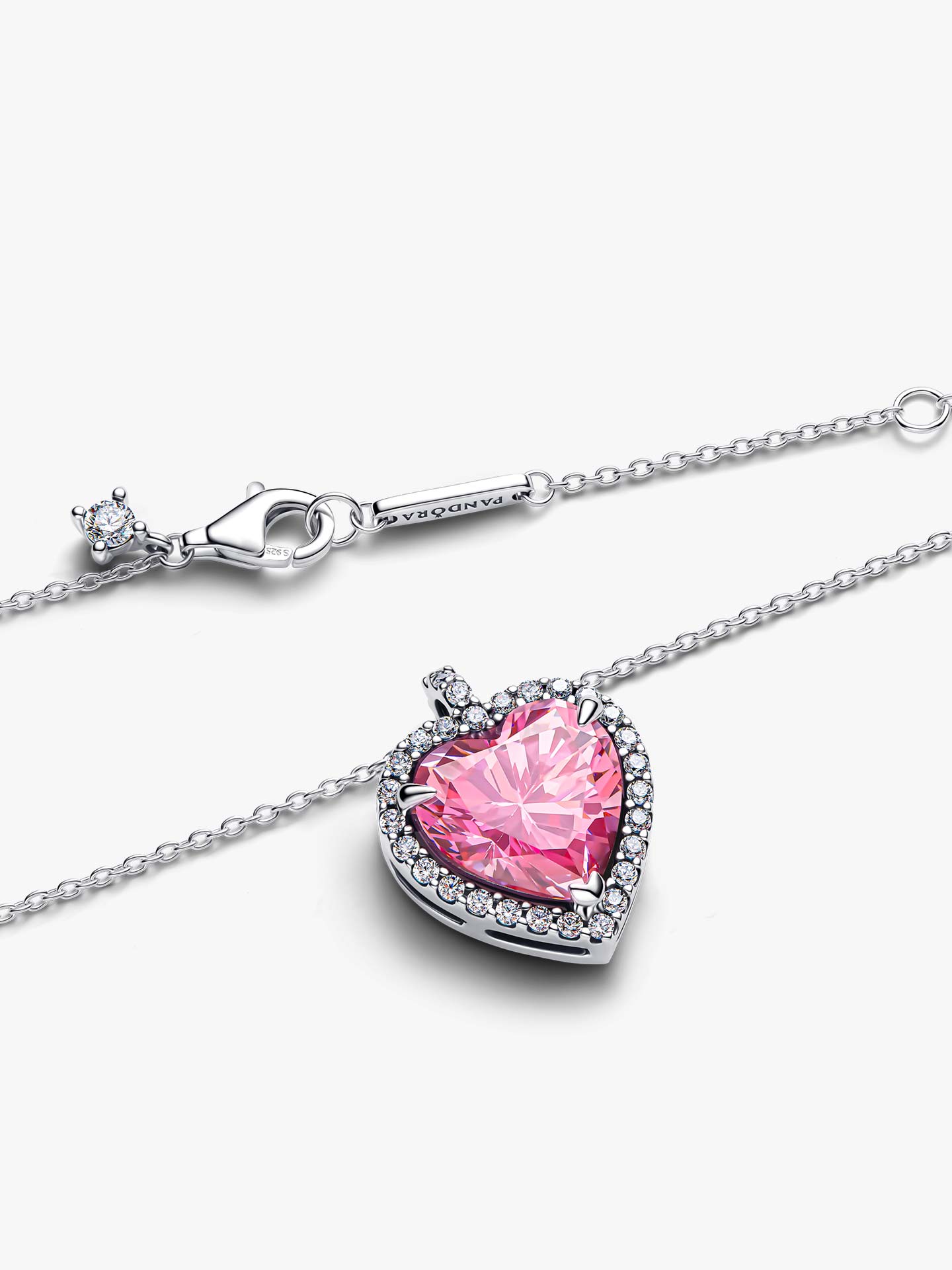 Gargantilha Coração Auréola Rosa