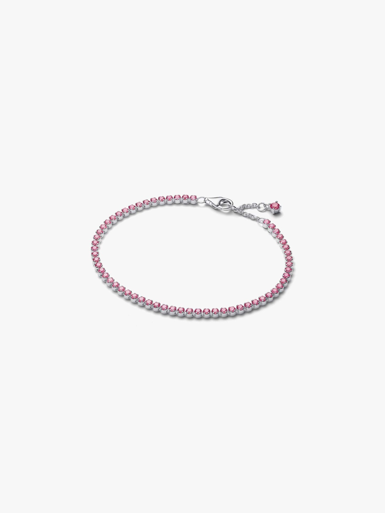Pulseira de T�nis Pequena Rosa