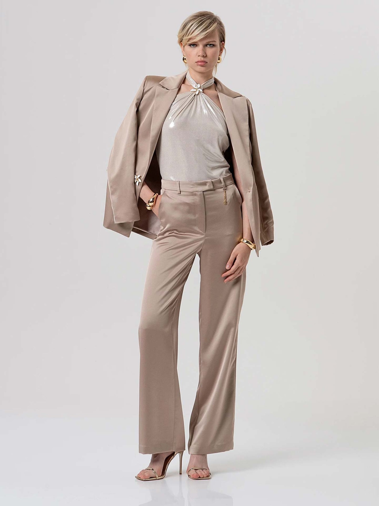 Blazer Oversized de Cetim