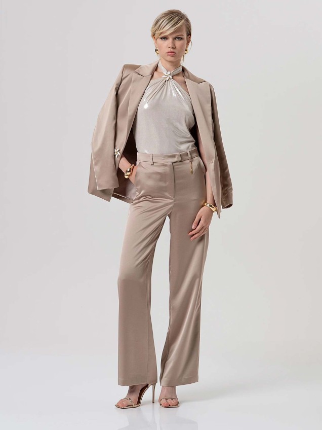 Blazer Oversized de Cetim