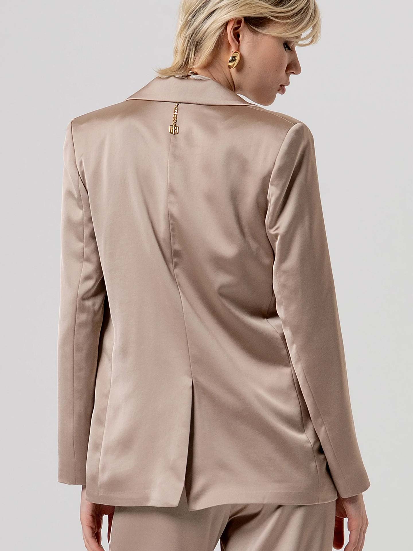 Blazer Oversized de Cetim