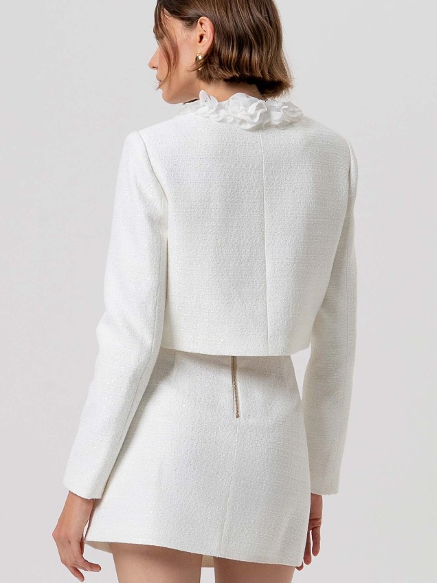 Casaco Curto de Tweed