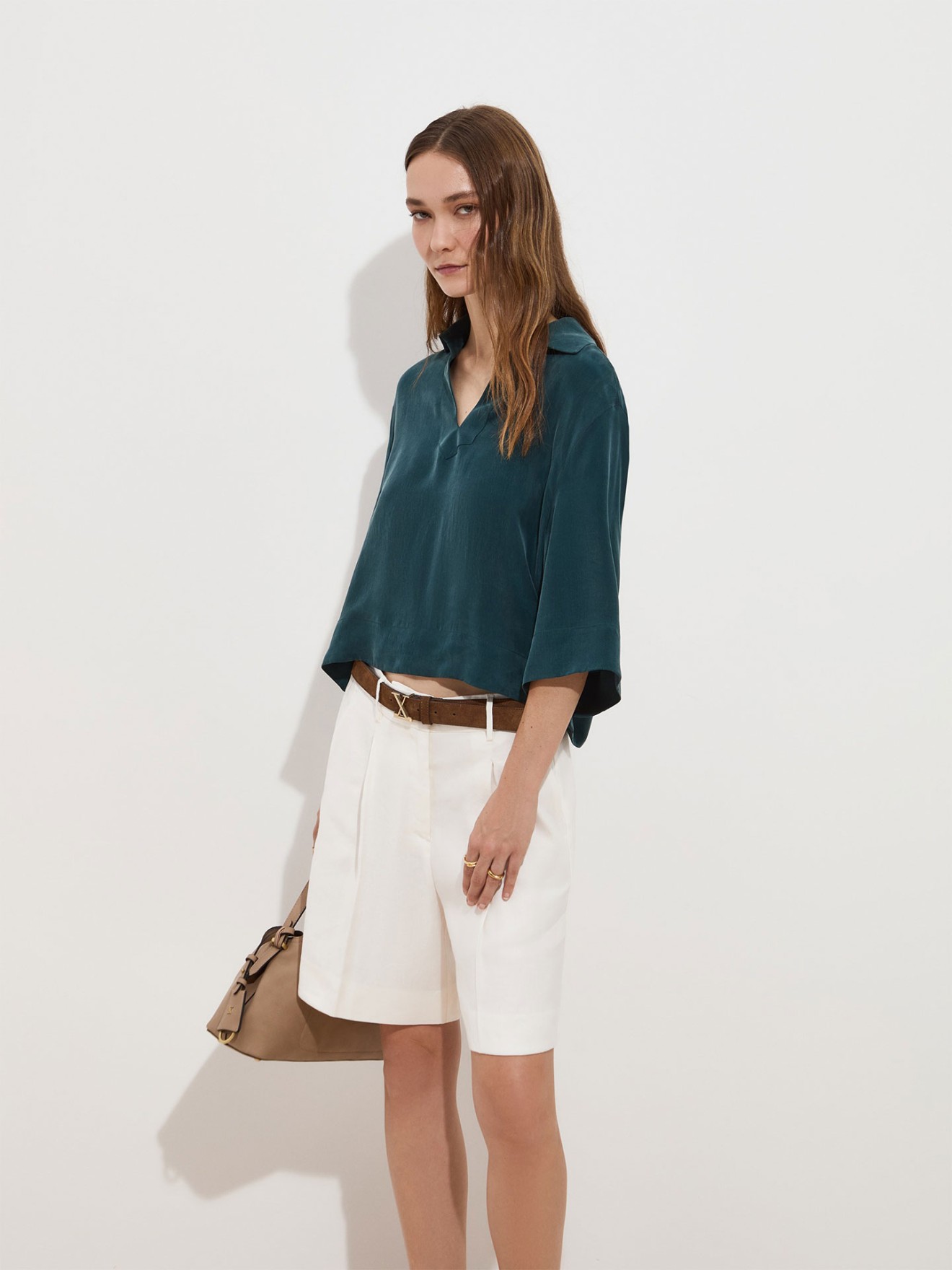 T�nica Fluida com Manga 3/4