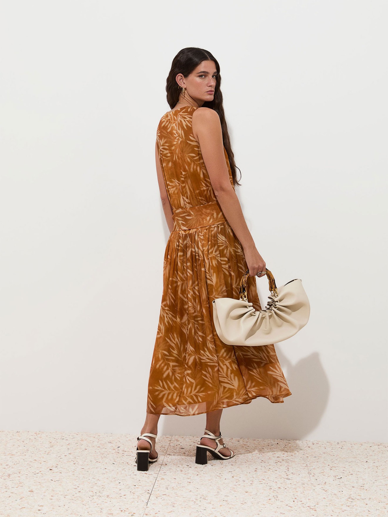 Vestido Midi Estampado