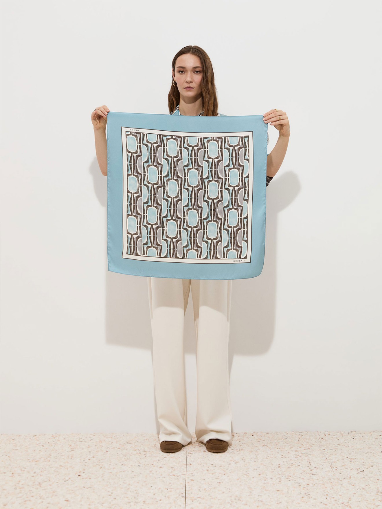 Len�o Quadrado com Estampado