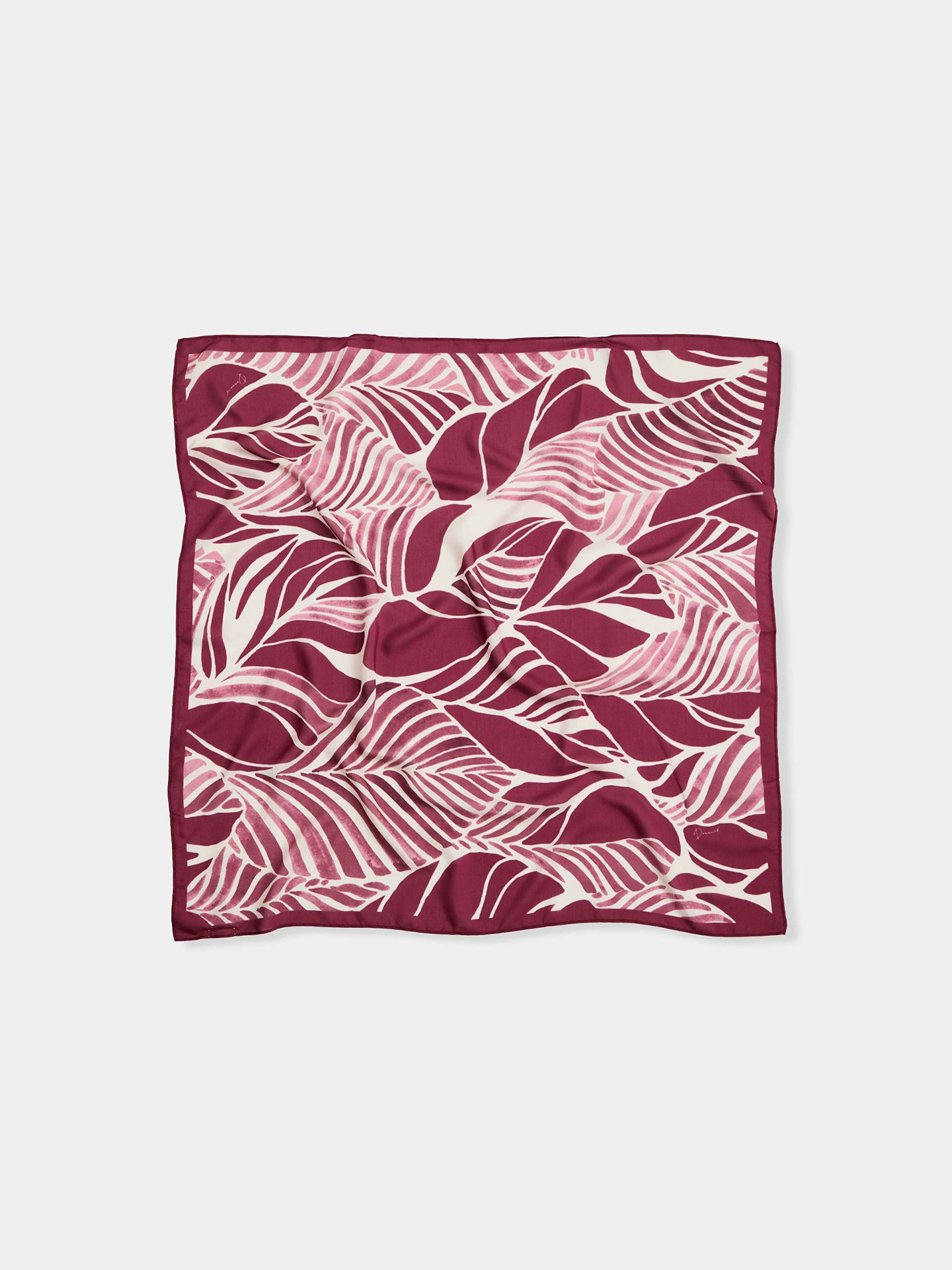 Lenço Quadrado com Estampado