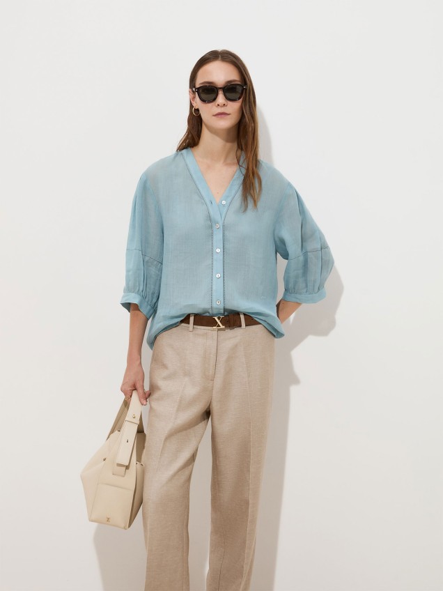 Blusa com Bordado Perfurado