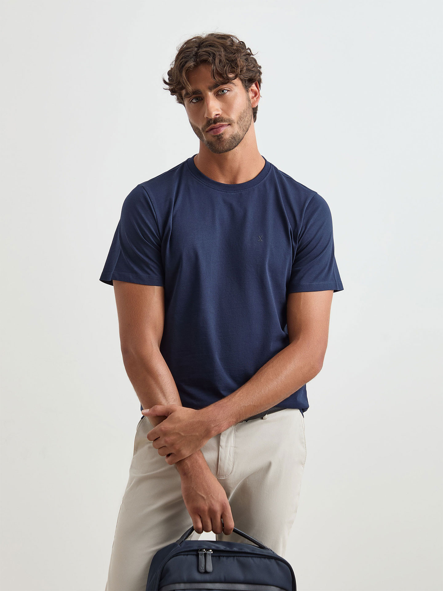 T-shirt Básica de Algodão
