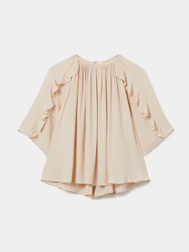 Blusa com Folhos