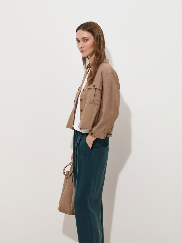 Sobrecamisa com Bolsos de Pala