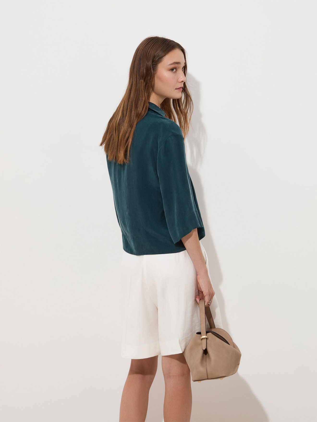 T�nica Fluida com Manga 3/4