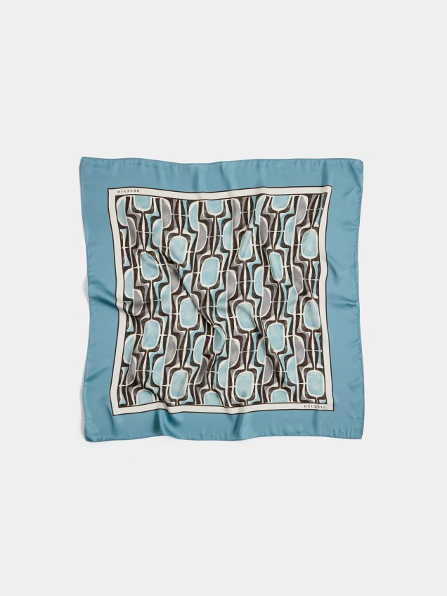 Lenço Quadrado com Estampado