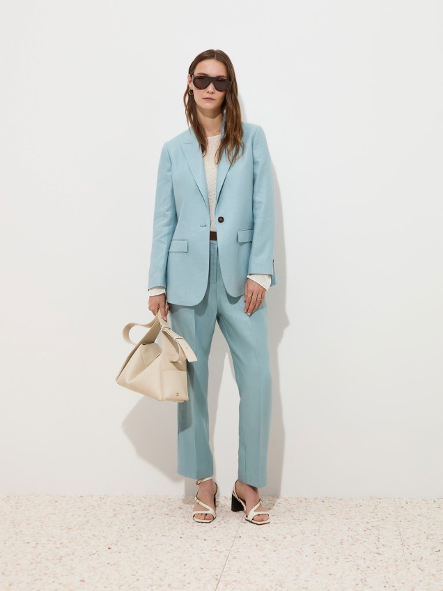 Blazer Regular Fit de Linho