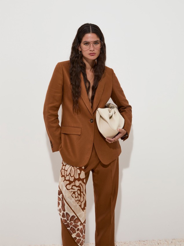 Blazer Regular Fit de Linho