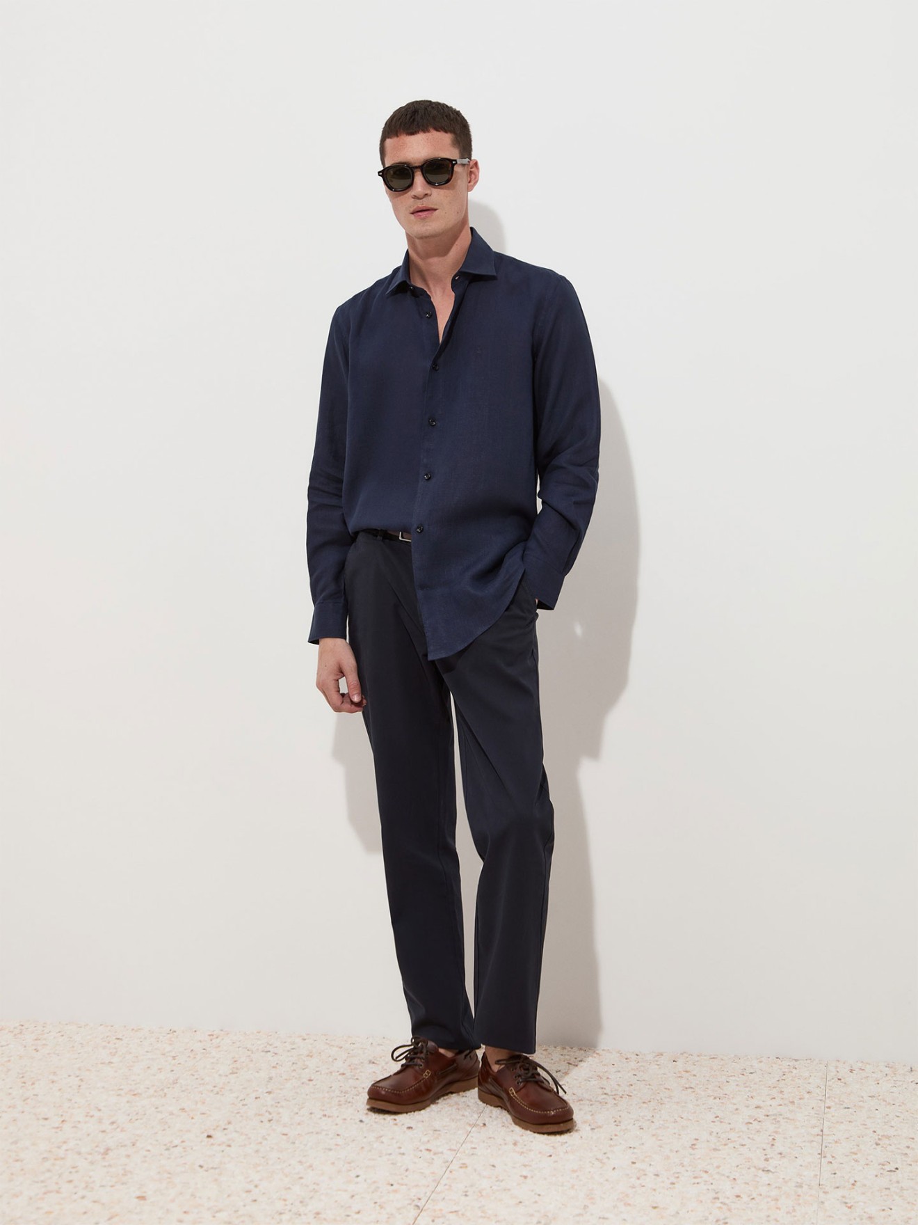 Camisa de Linho Regular Fit