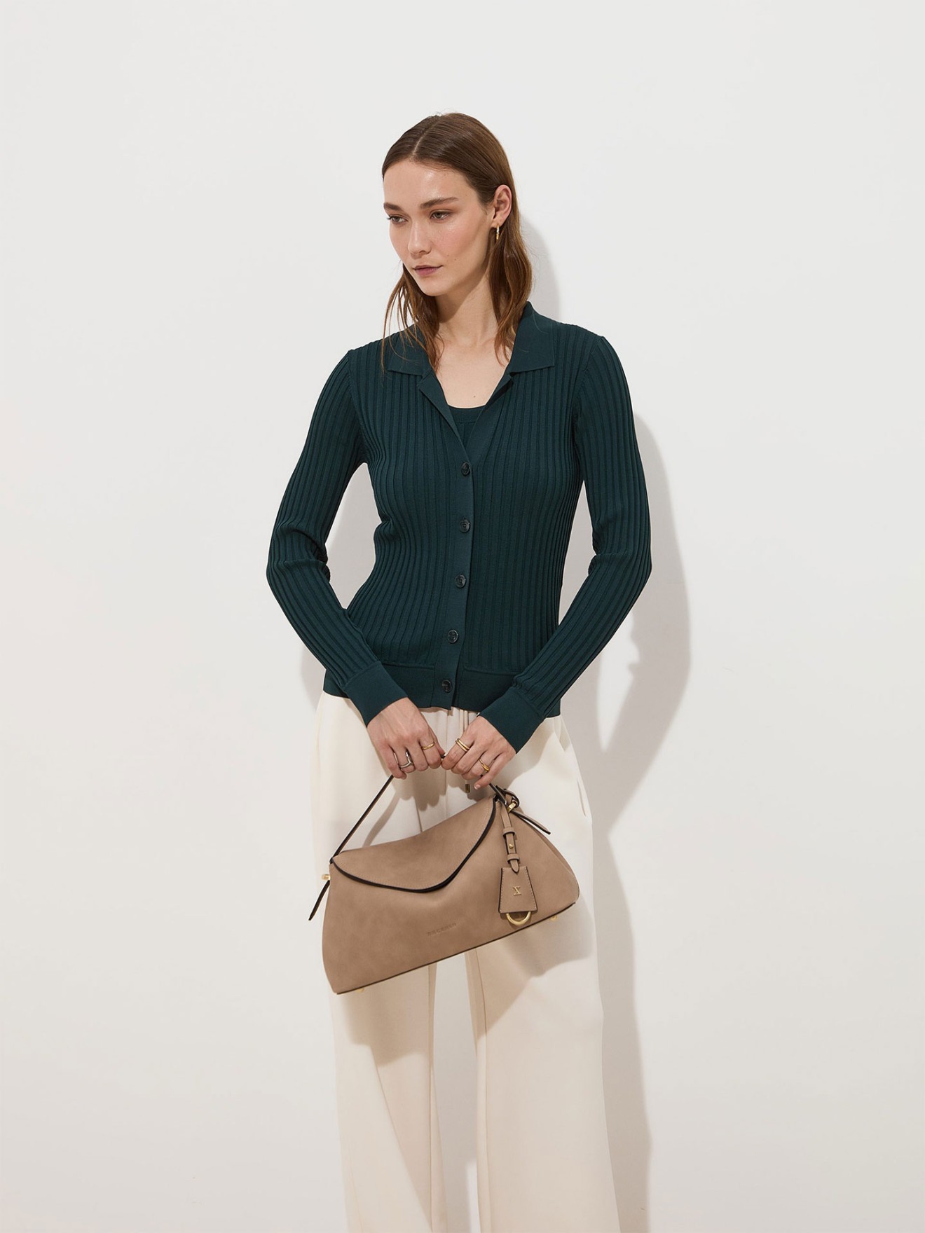 Casaco de Malha Canelada