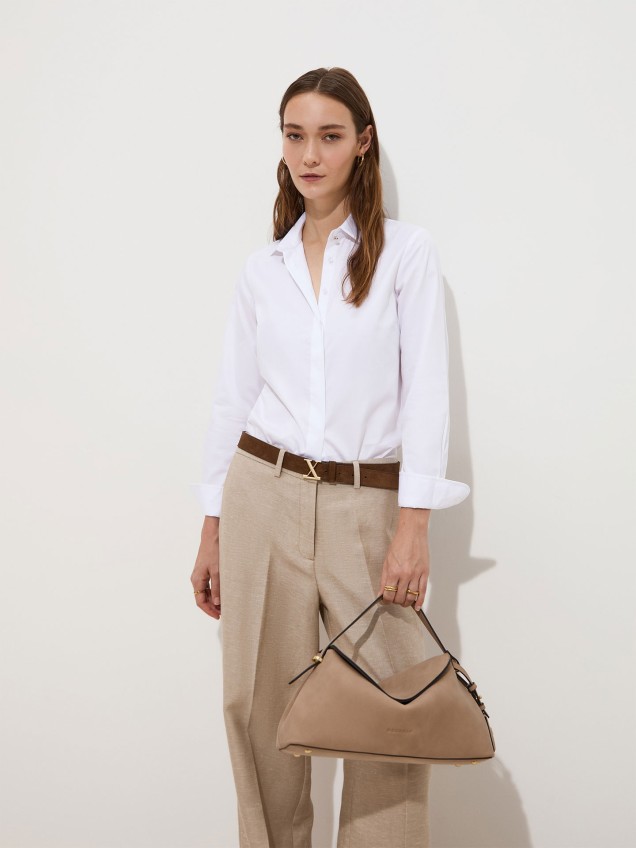 Calças Clássicas de Perna Direita