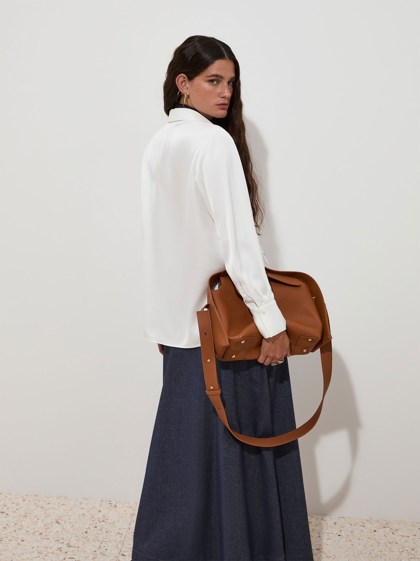 Camisa Fluida Acetinada