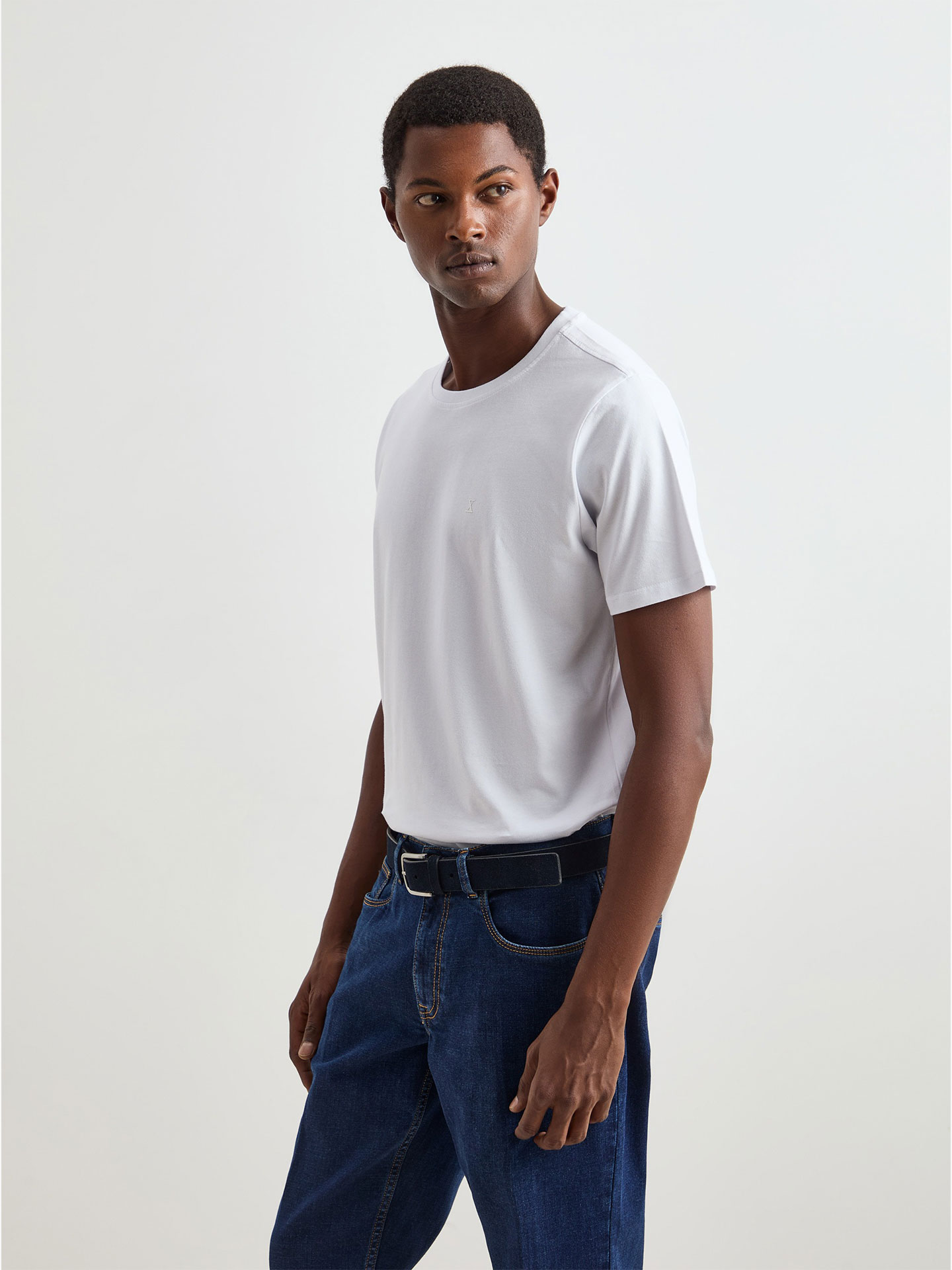 T-shirt Básica de Algodão