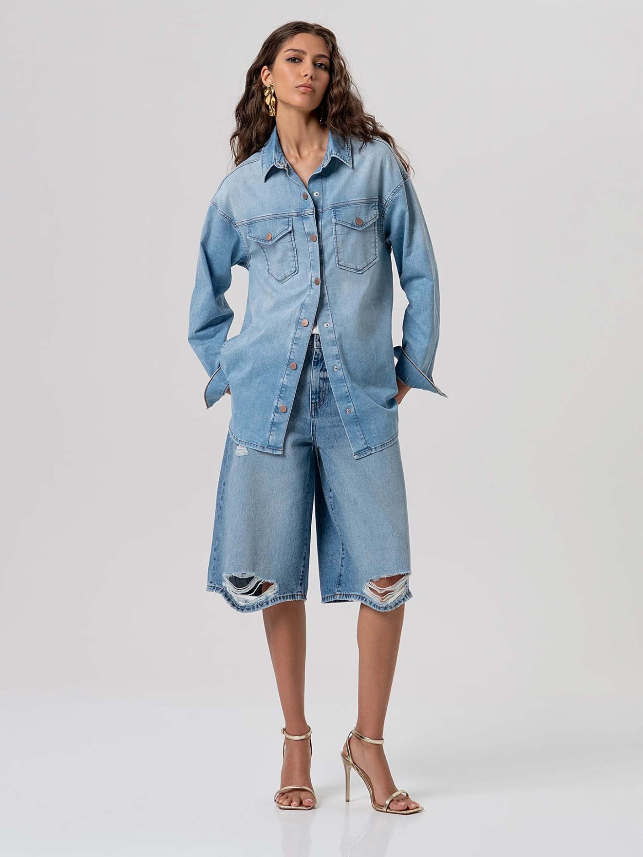 Bermudas de Ganga de Corte Regular