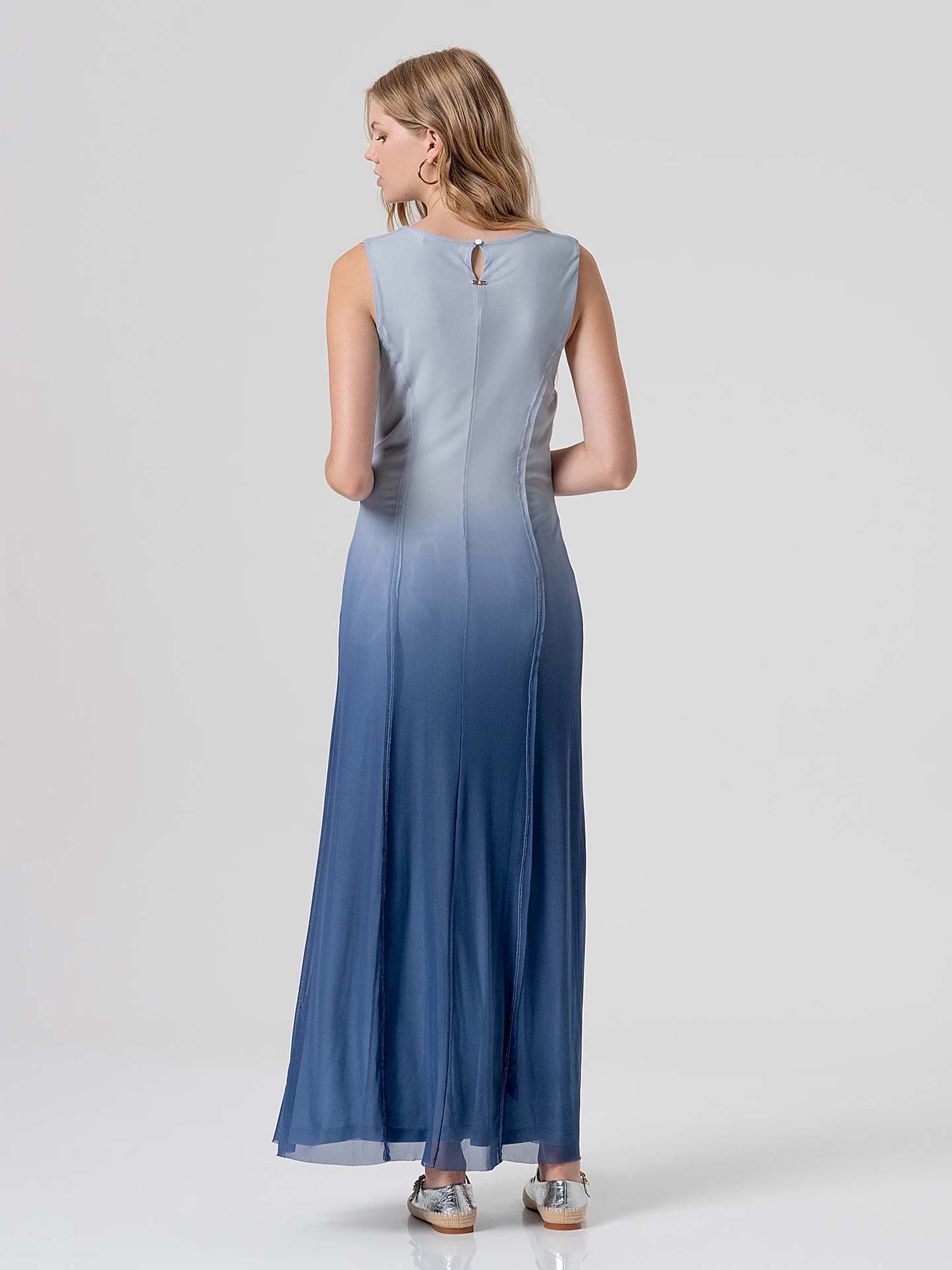 Vestido Comprido com Efeito Degradé
