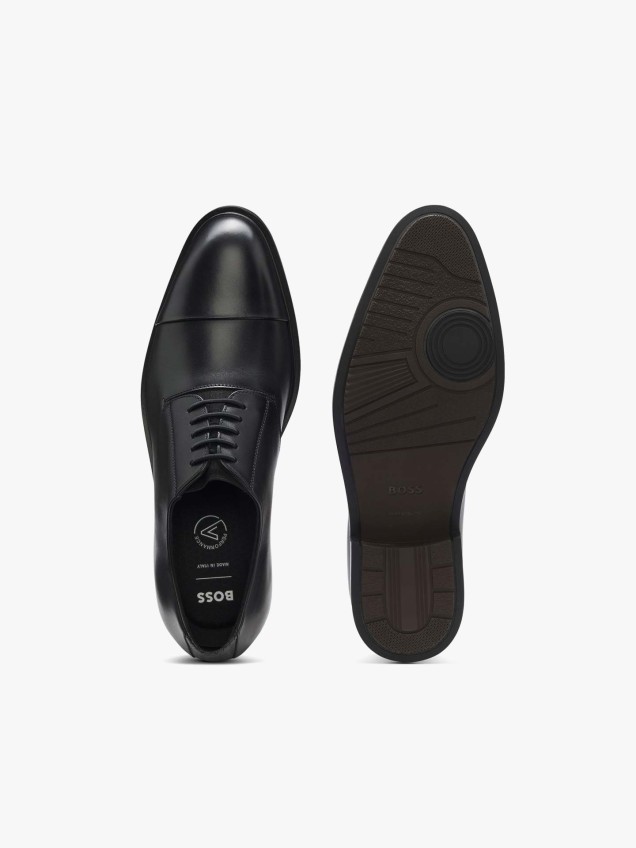 Sapatos Derby em Pele