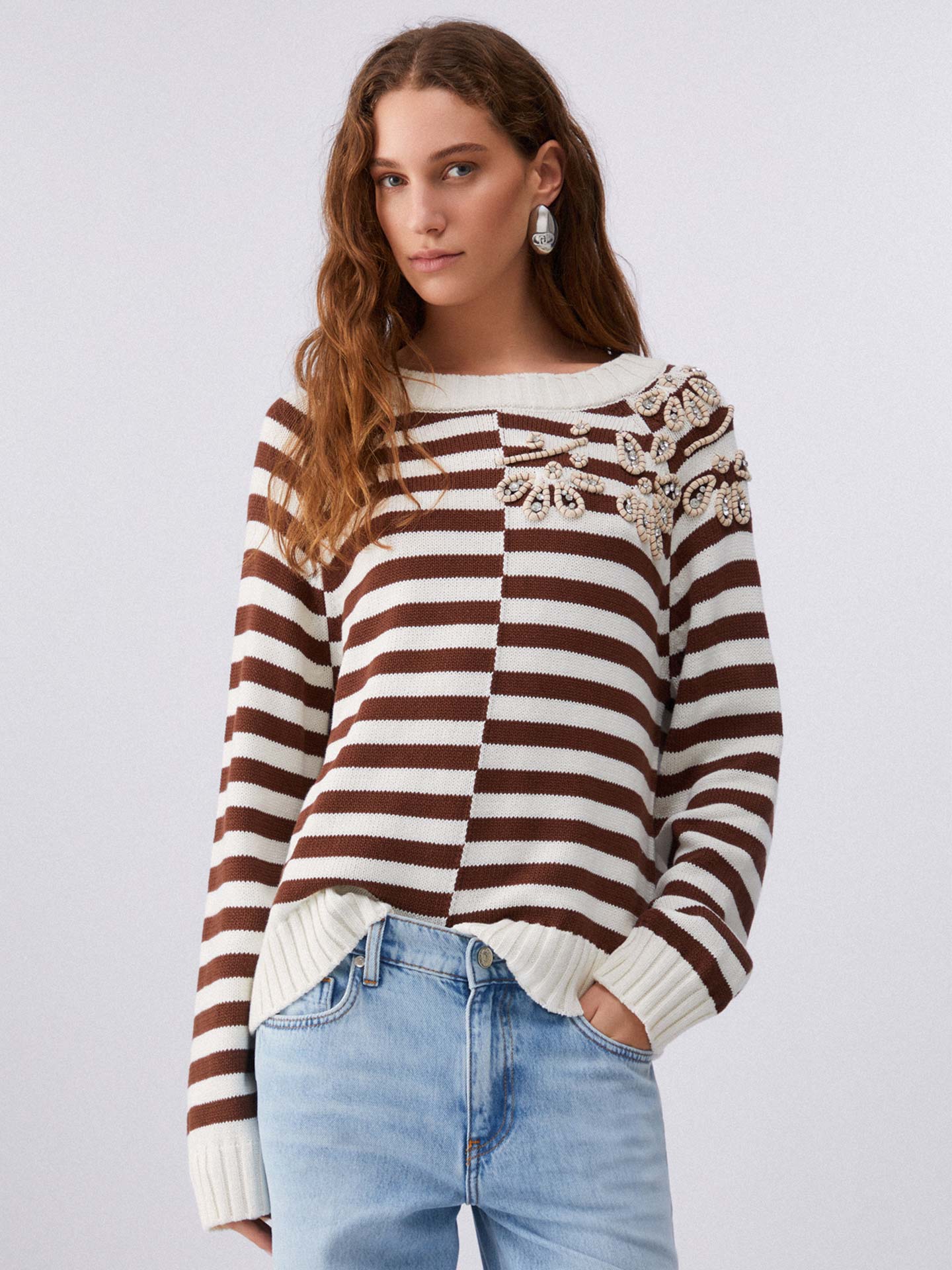 Camisola de Malha às Riscas