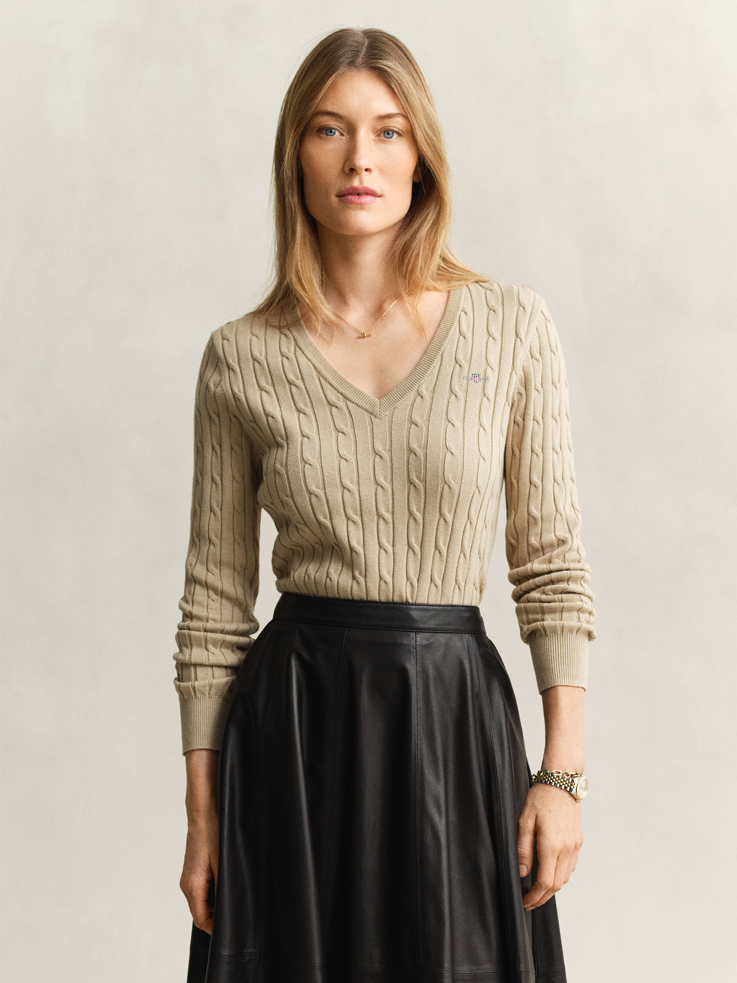 Camisola de Malha Entrançada