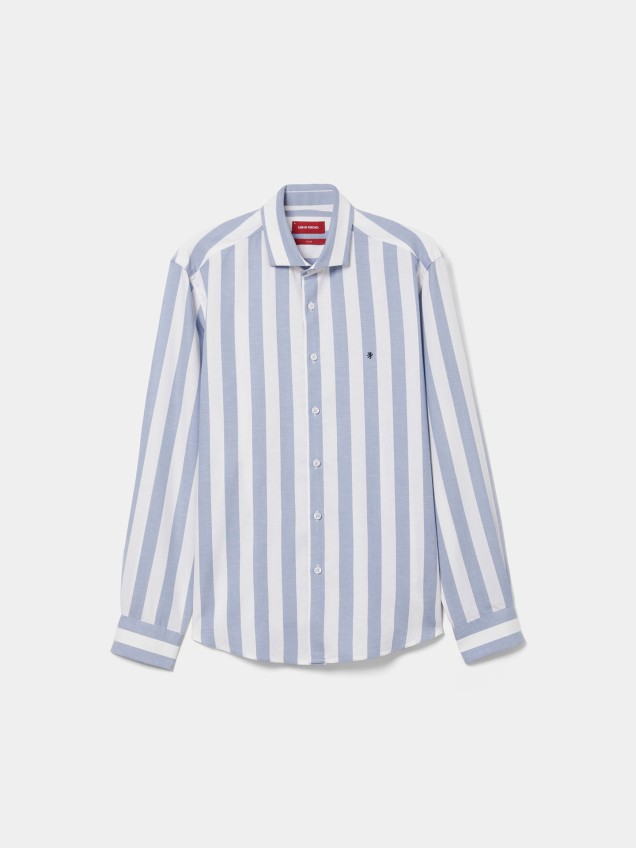 Camisa Regular Fit �s Riscas Verticais