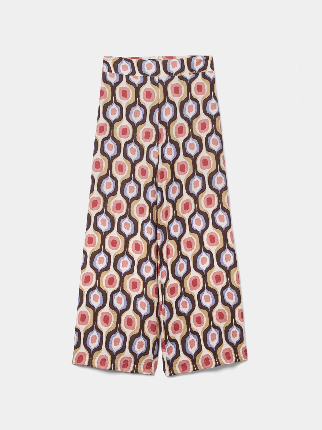 Cal�as Pantalona Fluidas com Estampado