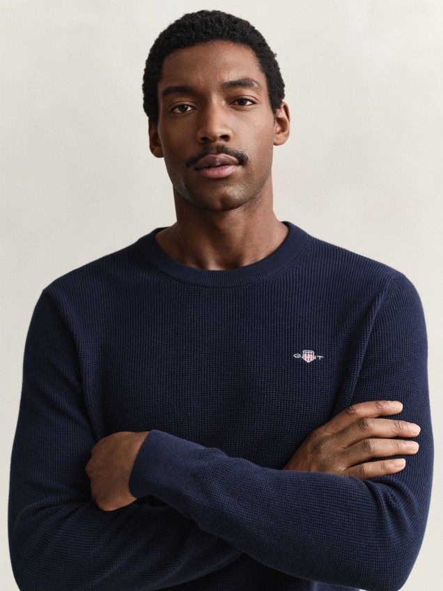 Camisola de Malha com Gola Redonda