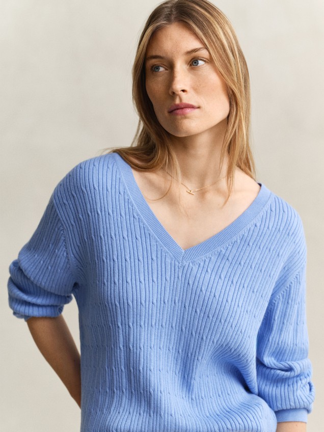 Camisola de Malha Entrançada