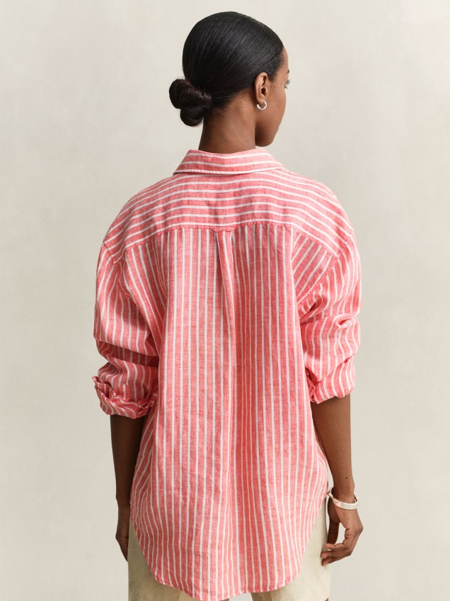 Camisa de Linho às Riscas