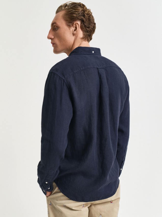 Camisa de Linho com Corte Regular