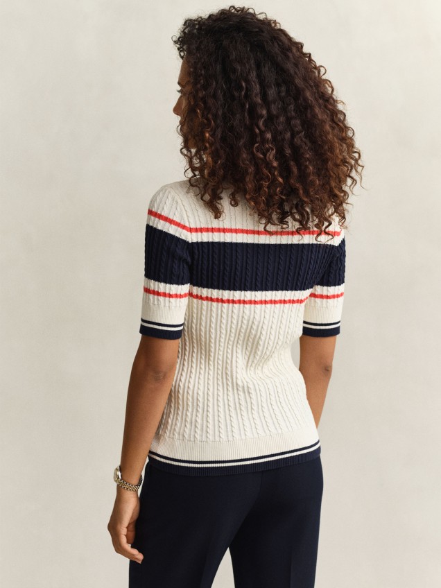 Polo de Malha Entrançada