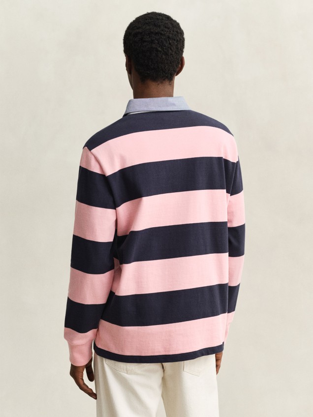 Polo de Manga Comprida às Riscas