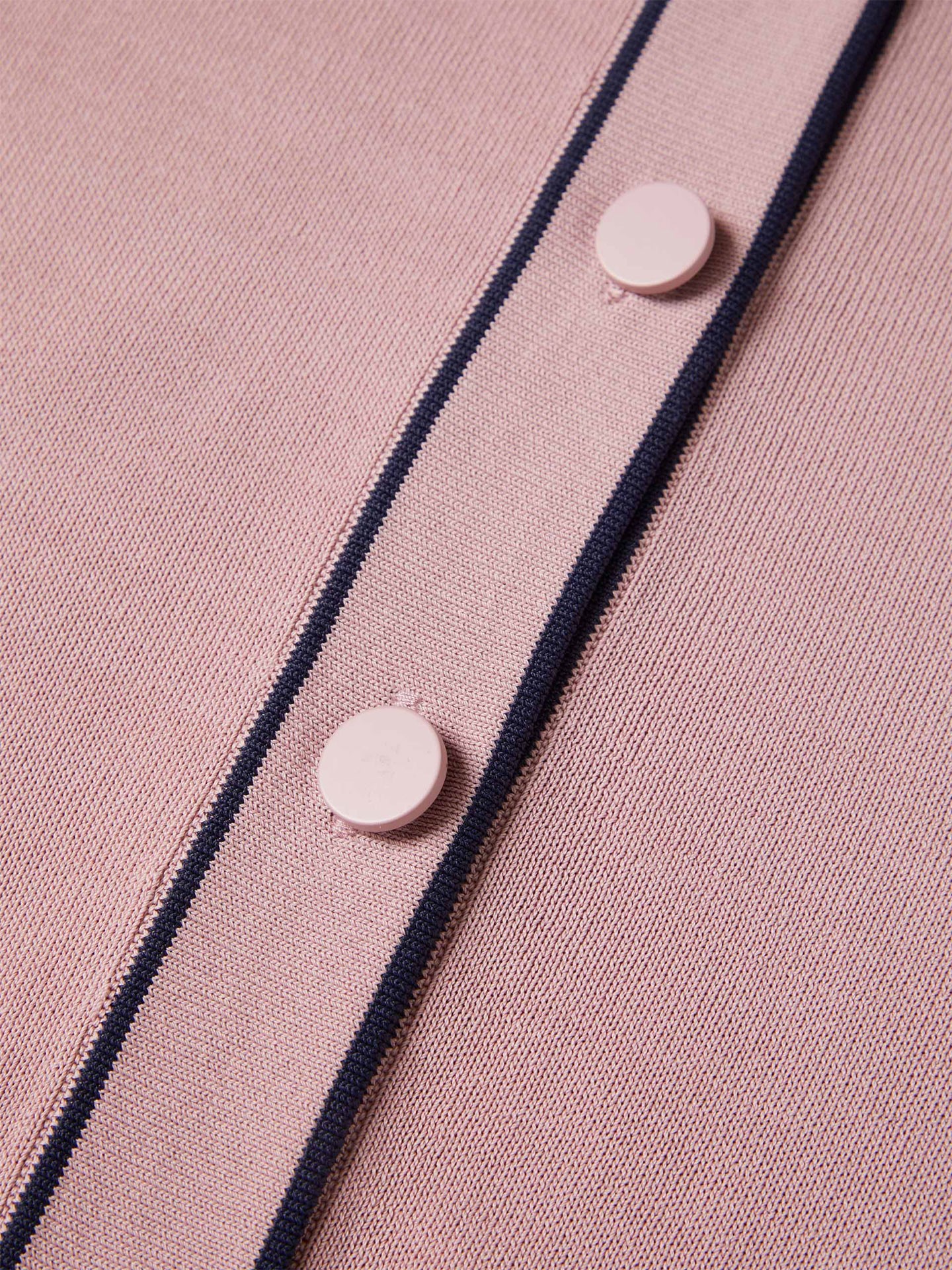 Casaco de Malha com Riscas em Contraste