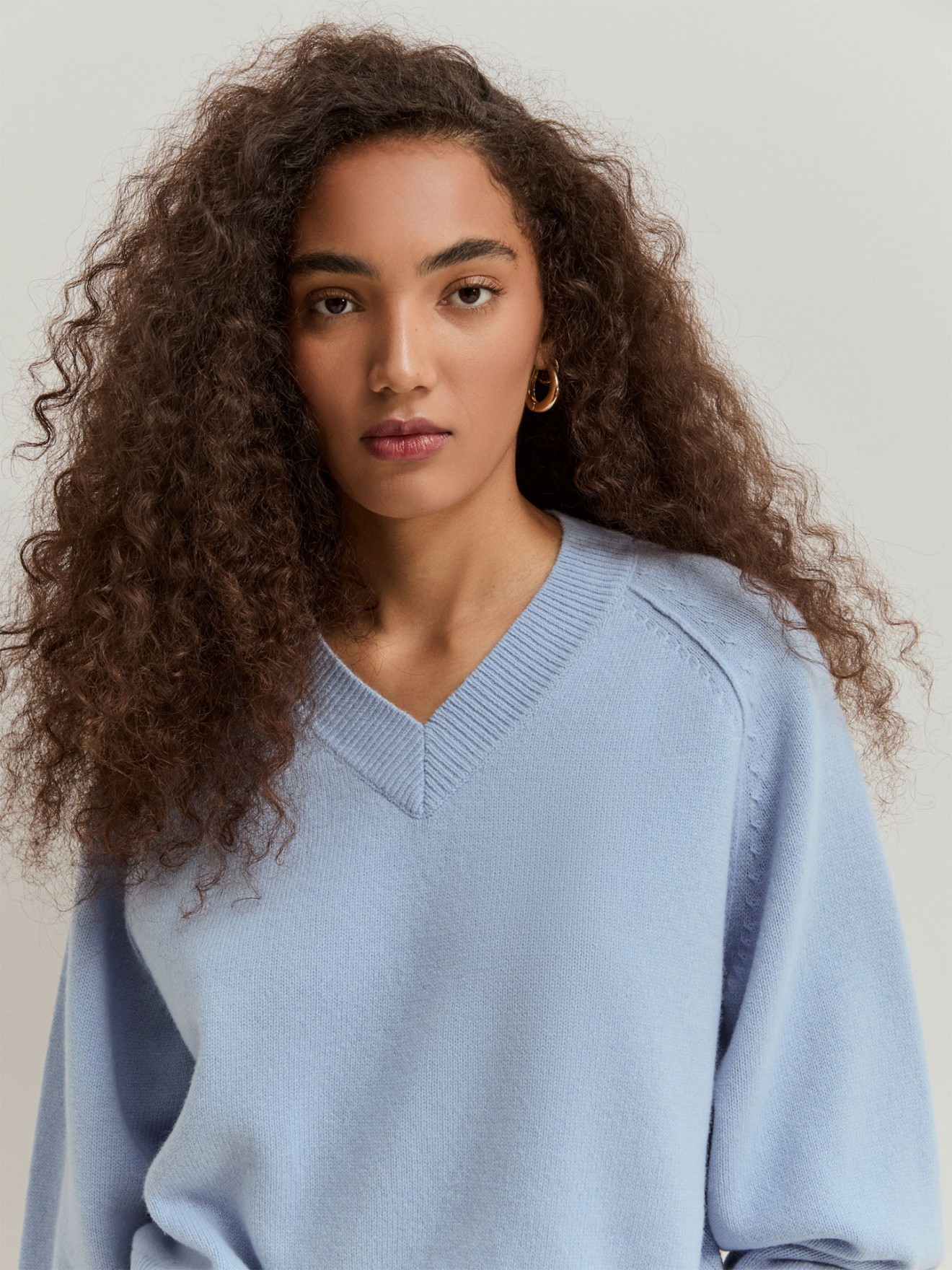 Camisola de Malha com Decote em V