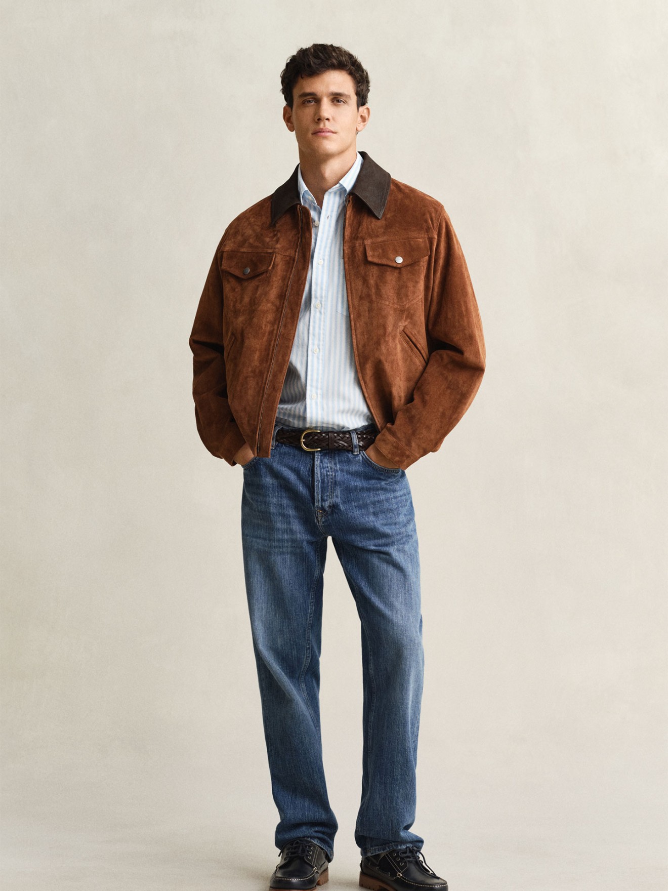 Camisa �s Riscas Regular Fit