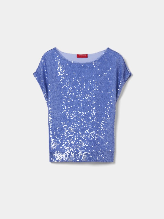 T-shirt com Lantejoulas