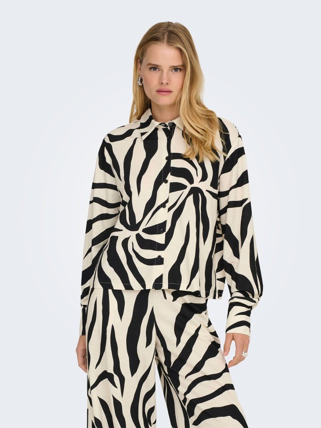 Camisa com Padr�o Zebra