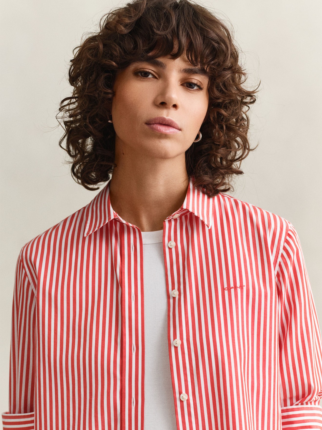 Camisa com Riscas Regular Fit