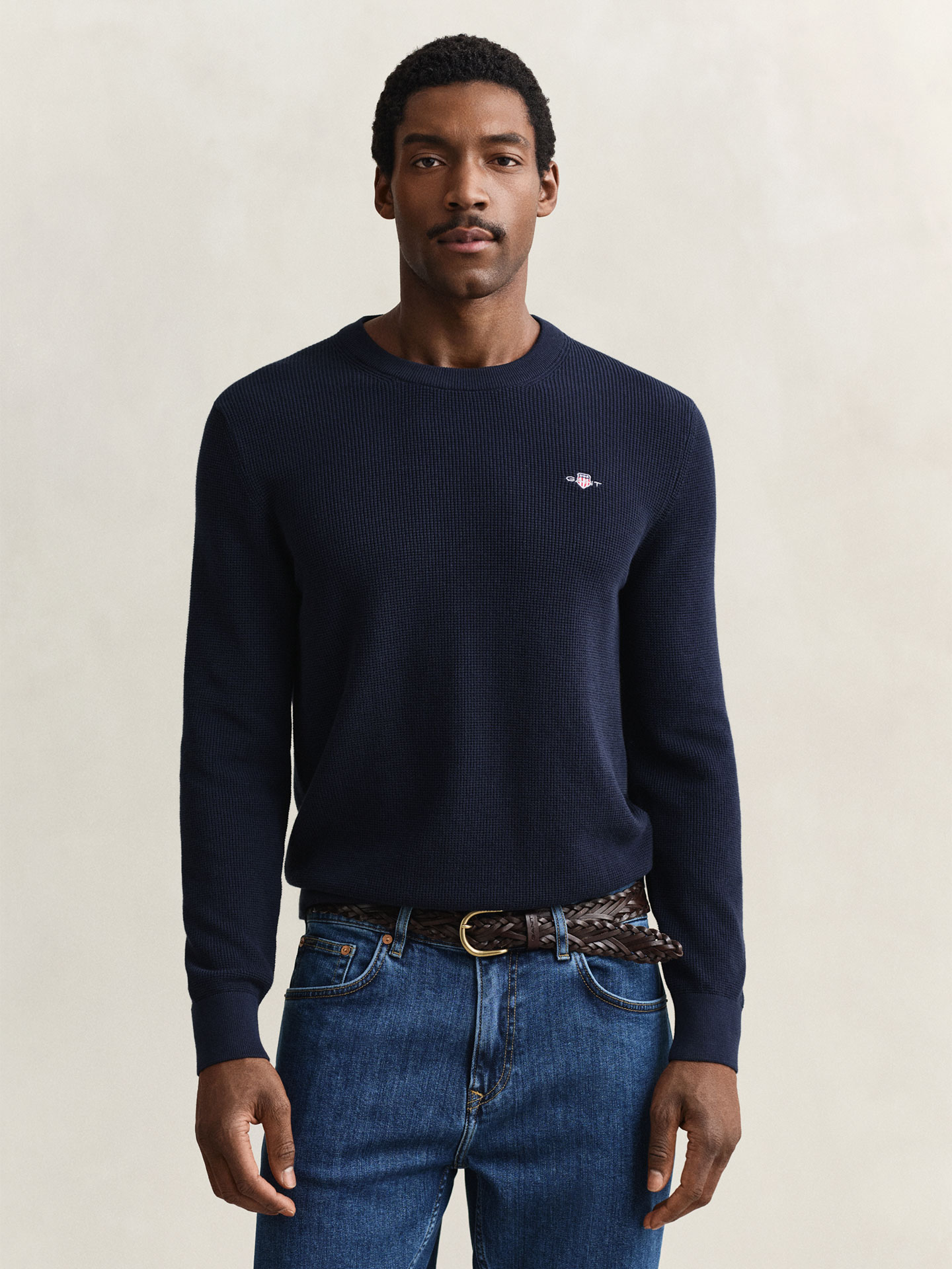 Camisola de Malha com Gola Redonda