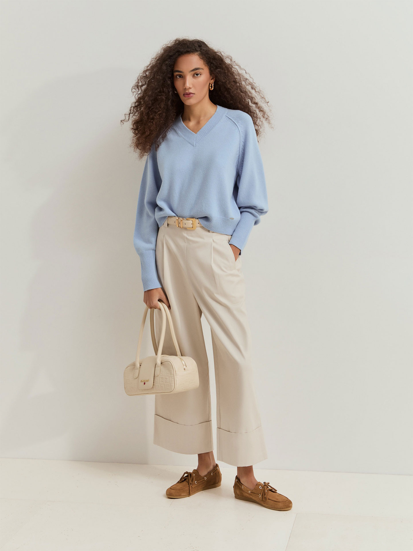 Camisola de Malha com Decote em V