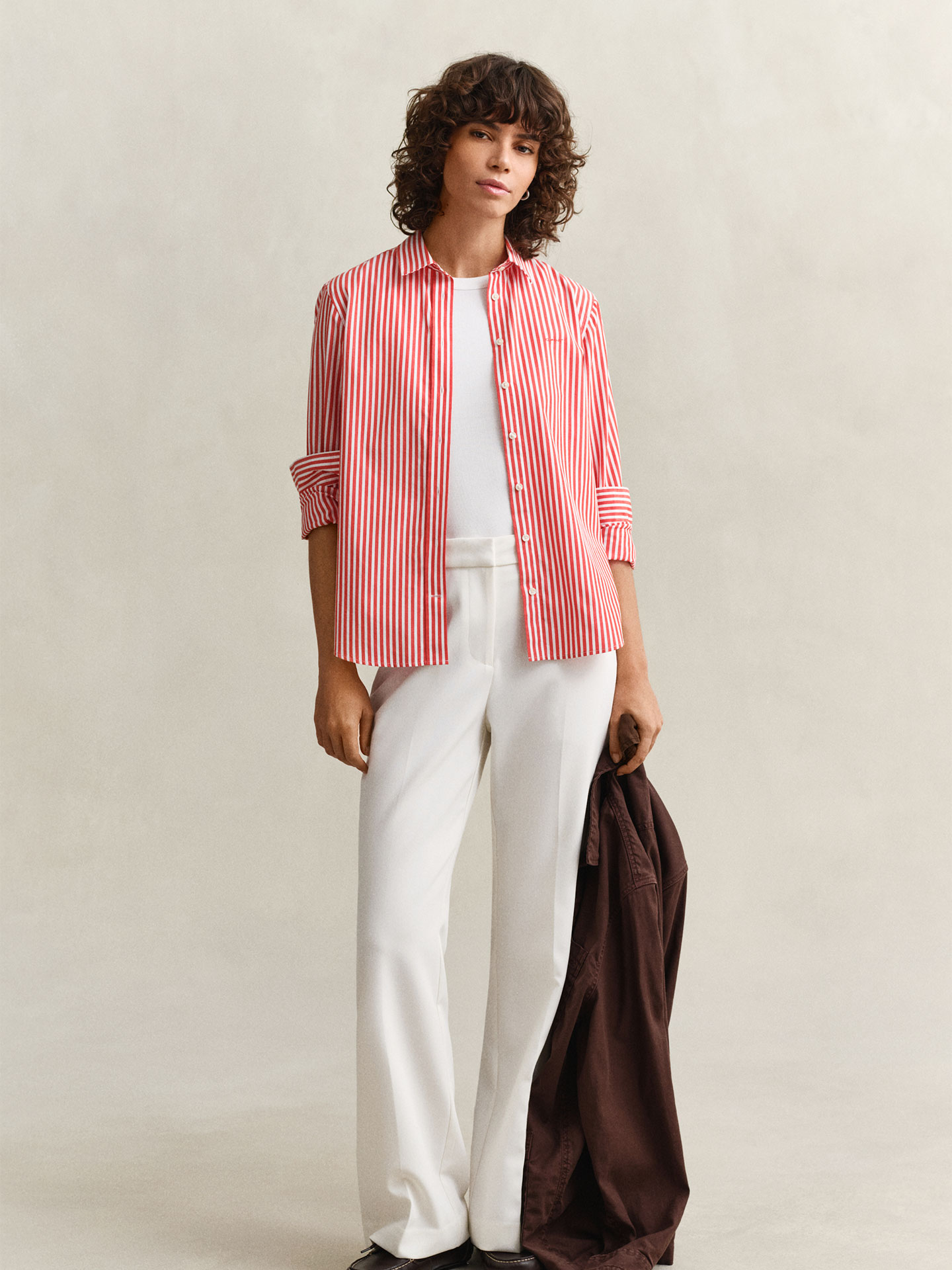 Camisa com Riscas Regular Fit