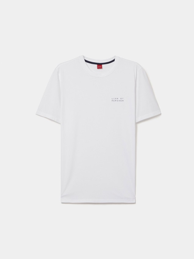 T-shirt com Log�tipo Estampado