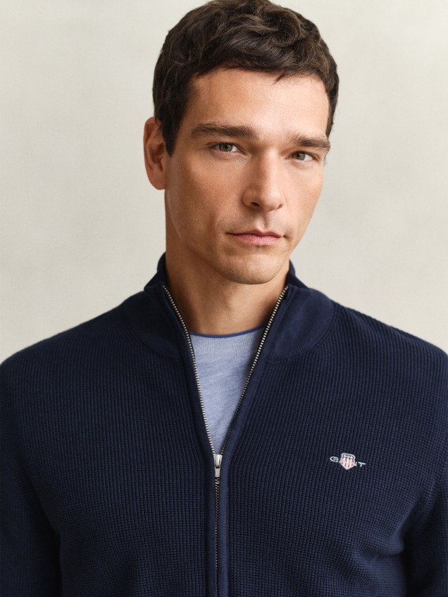 Casaco de Malha com Fecho de Correr