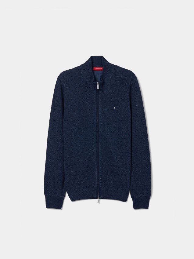 Casaco de Malha com Gola Subida