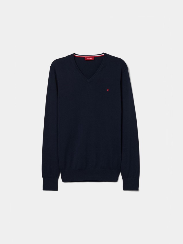 Camisola de Malha com Decote em V