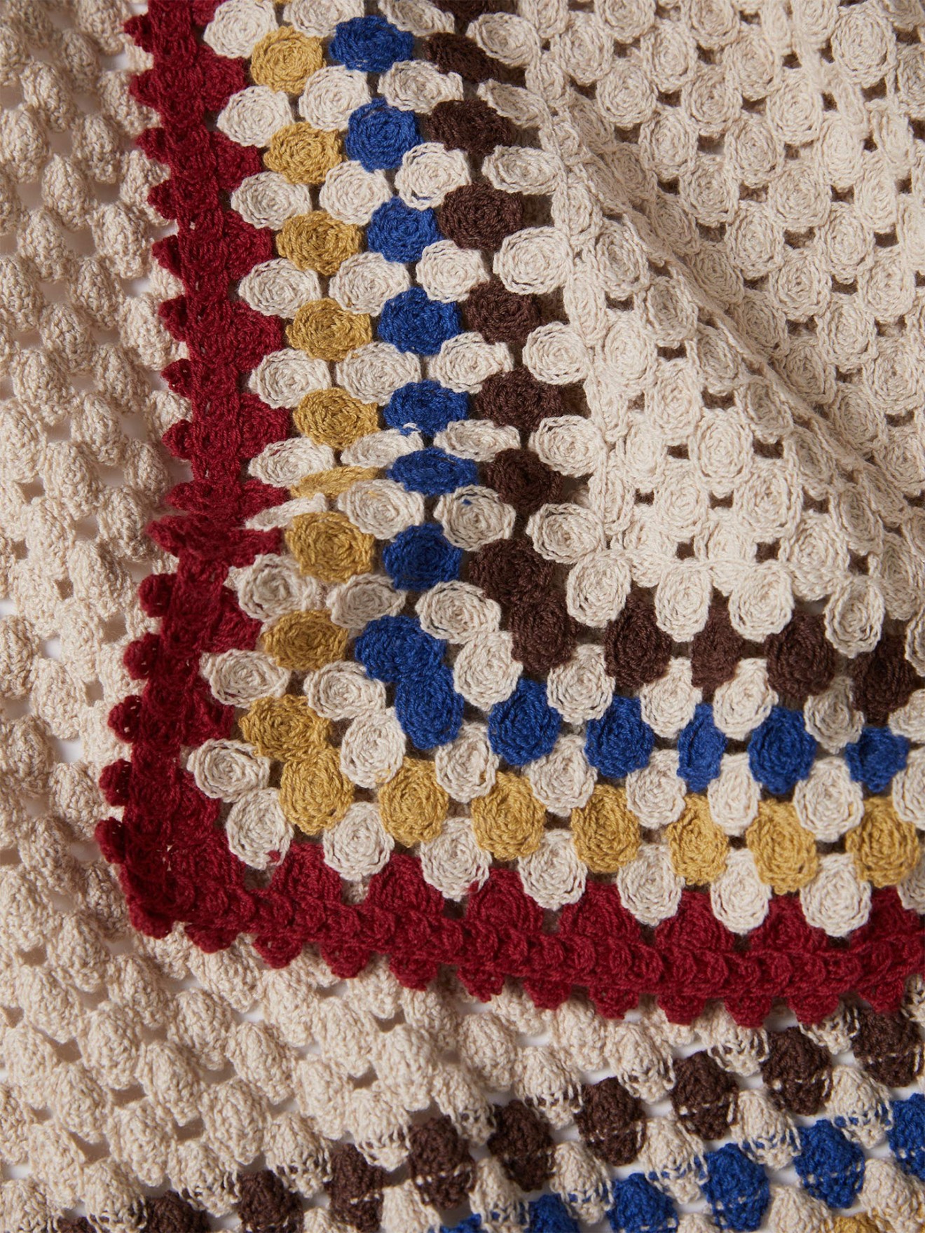 Casaco de Malha com Efeito Crochet